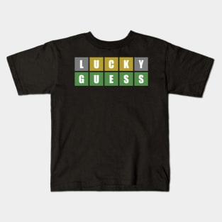 Lucky Guess, Wordle game online Kids T-Shirt